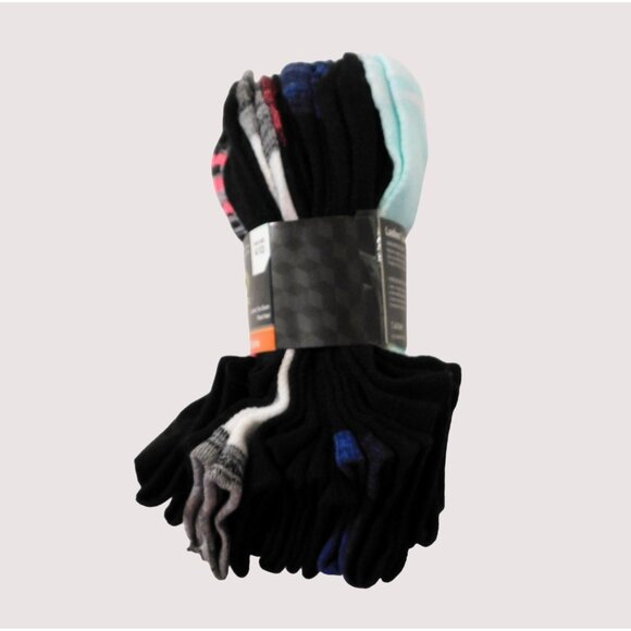 Athletic Works Ladies Low Cut Socks 10 Pair Shoe Size 4-10 No Show Assortment - Picture 2 of 5